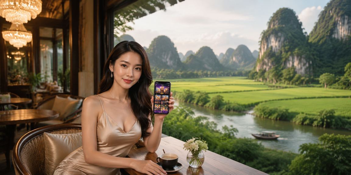 Người chơi casino trên điện thoại tại quán cà phê Ninh Bình